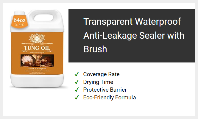 Transparent Waterproof Anti-Leakage Sealer with Brush