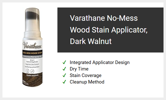 Varathane No-Mess Wood Stain Applicator, Dark Walnut
