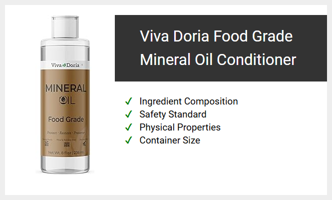Viva Doria Food Grade Mineral Oil Conditioner