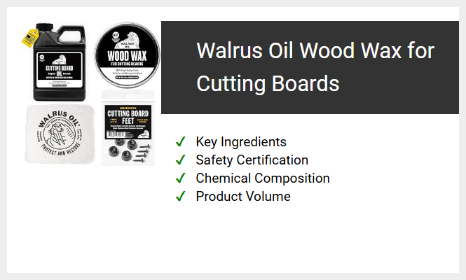 Walrus Oil Wood Wax for Cutting Boards