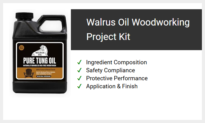 Walrus Oil Woodworking Project Kit