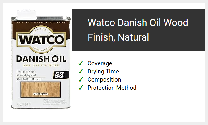 Watco Danish Oil Wood Finish, Natural