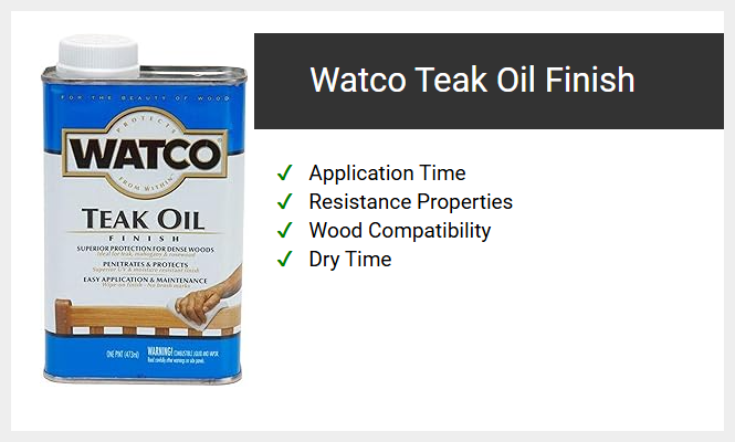 Watco Teak Oil Finish
