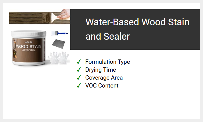Water-Based Wood Stain and Sealer