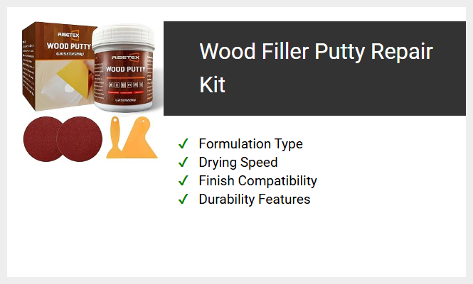 Wood Filler Putty Repair Kit