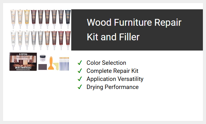 Wood Furniture Repair Kit and Filler