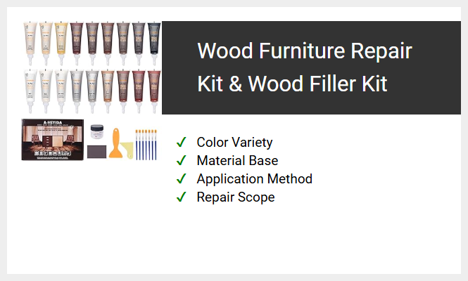 Wood Furniture Repair Kit & Wood Filler Kit