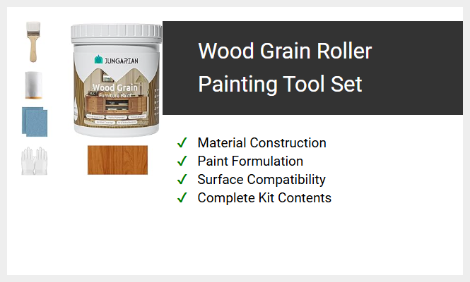 Wood Grain Roller Painting Tool Set