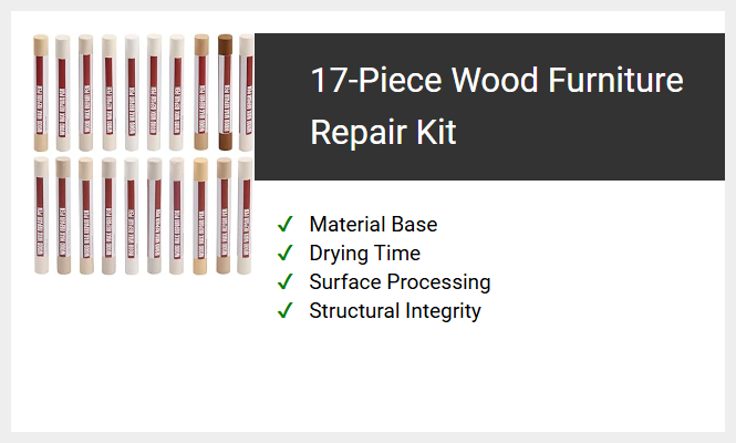 17-Piece Wood Furniture Repair Kit