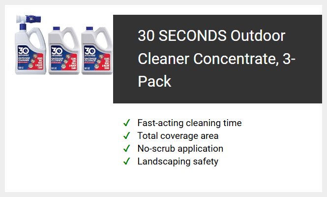 30 SECONDS Outdoor Cleaner Concentrate, 3-Pack