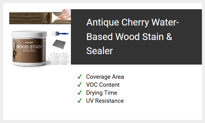 Antique Cherry Water-Based Wood Stain & Sealer