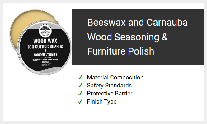 Beeswax and Carnauba Wood Seasoning & Furniture Polish
