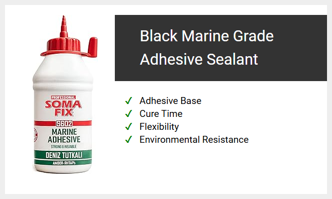 Black Marine Grade Adhesive Sealant
