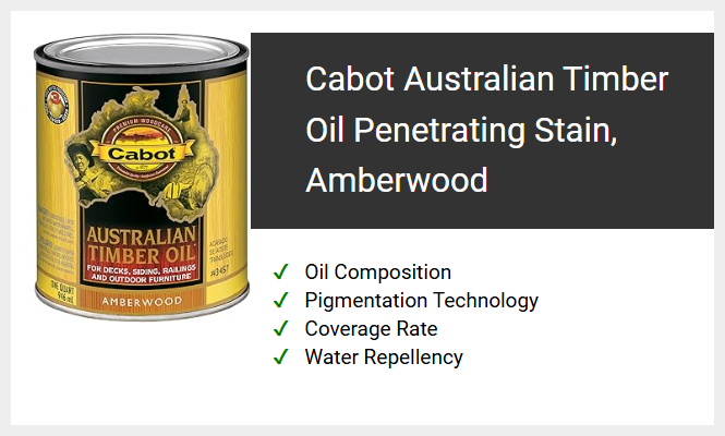 Cabot Australian Timber Oil Penetrating Stain, Amberwood