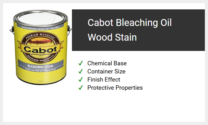 Cabot Bleaching Oil Wood Stain