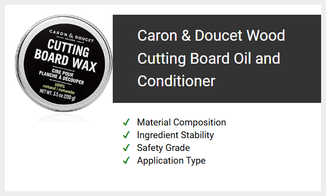 Caron & Doucet Wood Cutting Board Oil and Conditioner