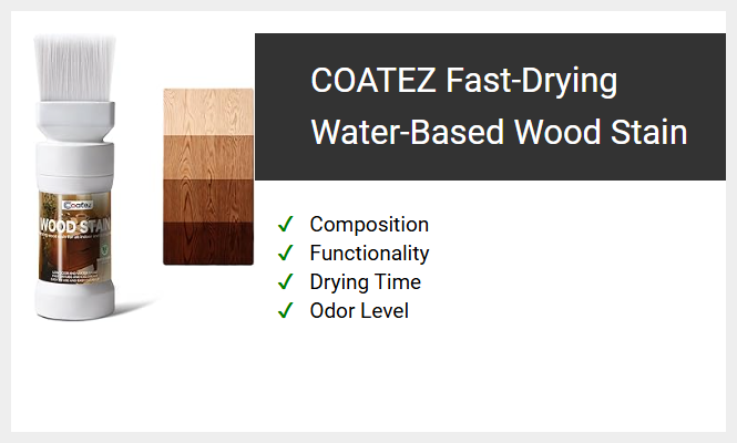 COATEZ Fast-Drying Water-Based Wood Stain