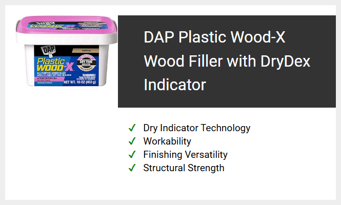 DAP Plastic Wood-X Wood Filler with DryDex Indicator