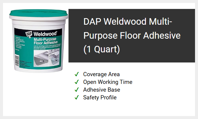 DAP Weldwood Multi-Purpose Floor Adhesive (1 Quart)