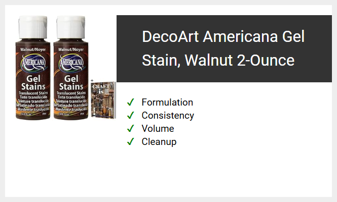 DecoArt Americana Gel Stain, Walnut 2-Ounce