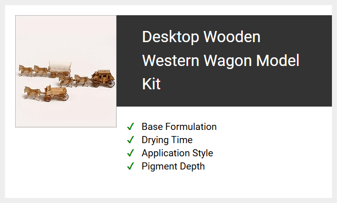 Desktop Wooden Western Wagon Model Kit