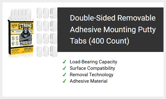 Double-Sided Removable Adhesive Mounting Putty Tabs (400 Count)