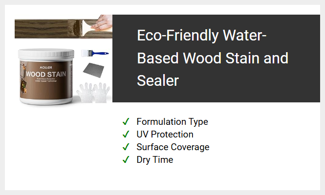 Eco-Friendly Water-Based Wood Stain and Sealer