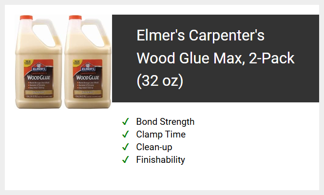 Elmer's Carpenter's Wood Glue Max, 2-Pack (32 oz)