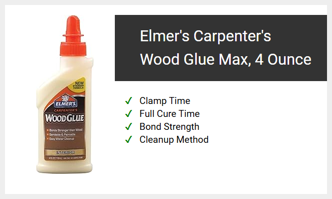 Elmer's Carpenter's Wood Glue Max, 4 Ounce
