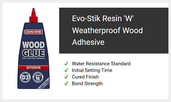 Evo-Stik Resin 'W' Weatherproof Wood Adhesive