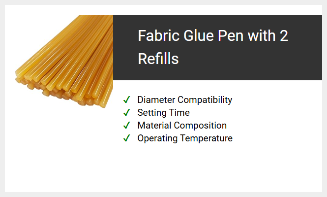 Fabric Glue Pen with 2 Refills