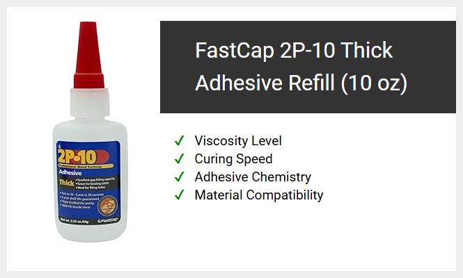 FastCap 2P-10 Thick Adhesive Refill (10 oz)