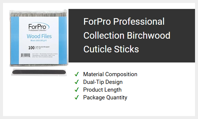 ForPro Professional Collection Birchwood Cuticle Sticks