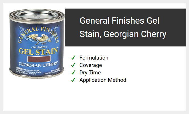 General Finishes Gel Stain, Georgian Cherry