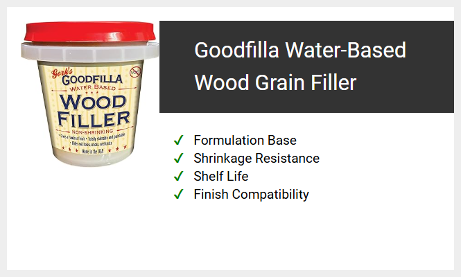 Goodfilla Water-Based Wood Grain Filler