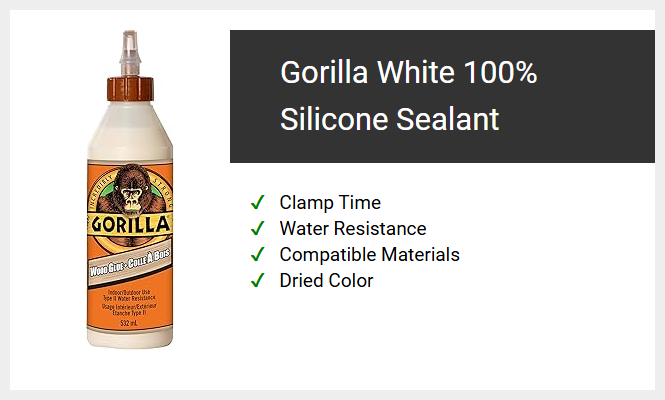 Gorilla White 100% Silicone Sealant