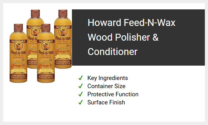 Howard Feed-N-Wax Wood Polisher & Conditioner