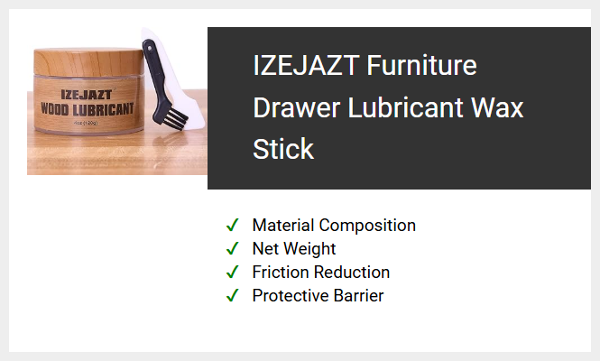 IZEJAZT Furniture Drawer Lubricant Wax Stick