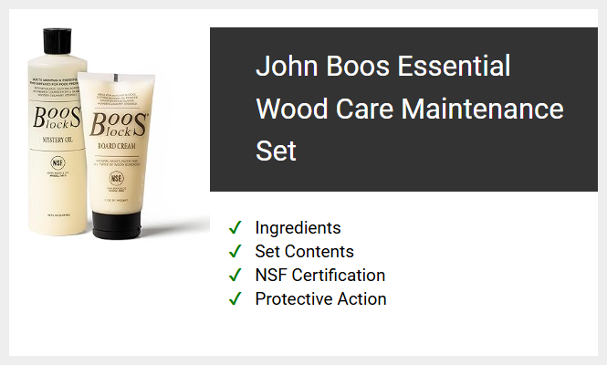 John Boos Essential Wood Care Maintenance Set