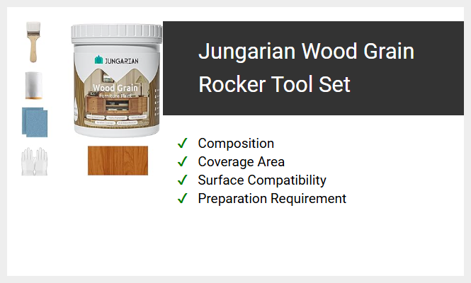 Jungarian Wood Grain Rocker Tool Set