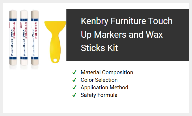 Kenbry Furniture Touch Up Markers and Wax Sticks Kit