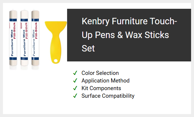 Kenbry Furniture Touch-Up Pens & Wax Sticks Set