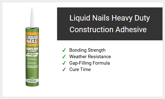 Liquid Nails Heavy Duty Construction Adhesive