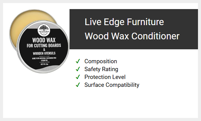 Live Edge Furniture Wood Wax and Conditioner