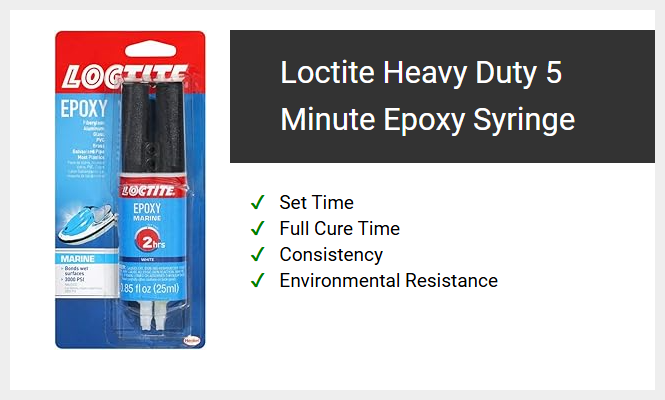 Loctite Heavy Duty 5 Minute Epoxy Syringe