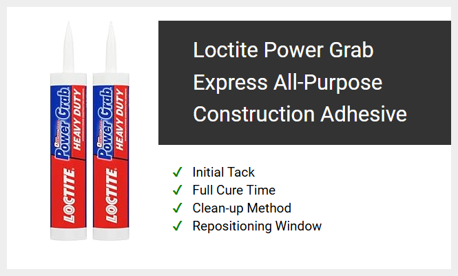 Loctite Power Grab Express All-Purpose Construction Adhesive