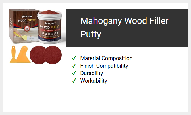 Mahogany Wood Filler Putty