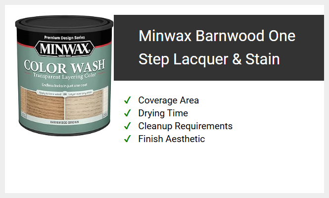 Minwax Barnwood One Step Lacquer & Stain