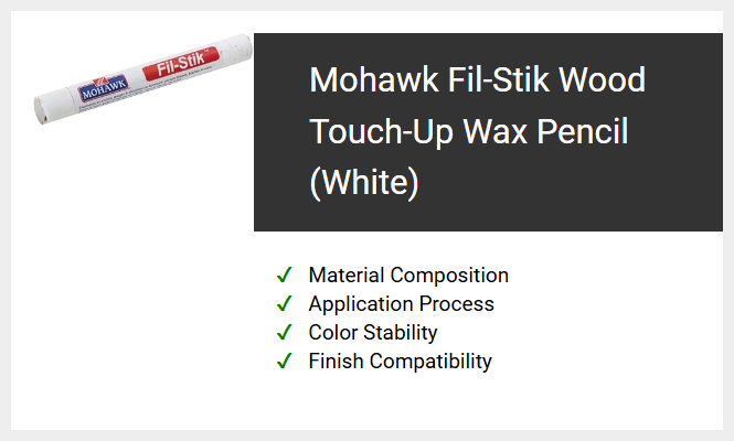 Mohawk Fil-Stik Wood Touch-Up Wax Pencil (White)