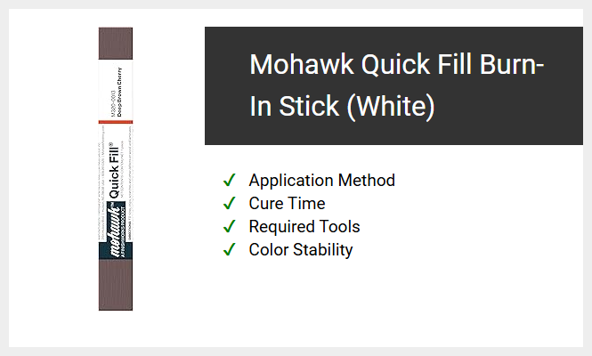 Mohawk Quick Fill Burn-In Stick (White)